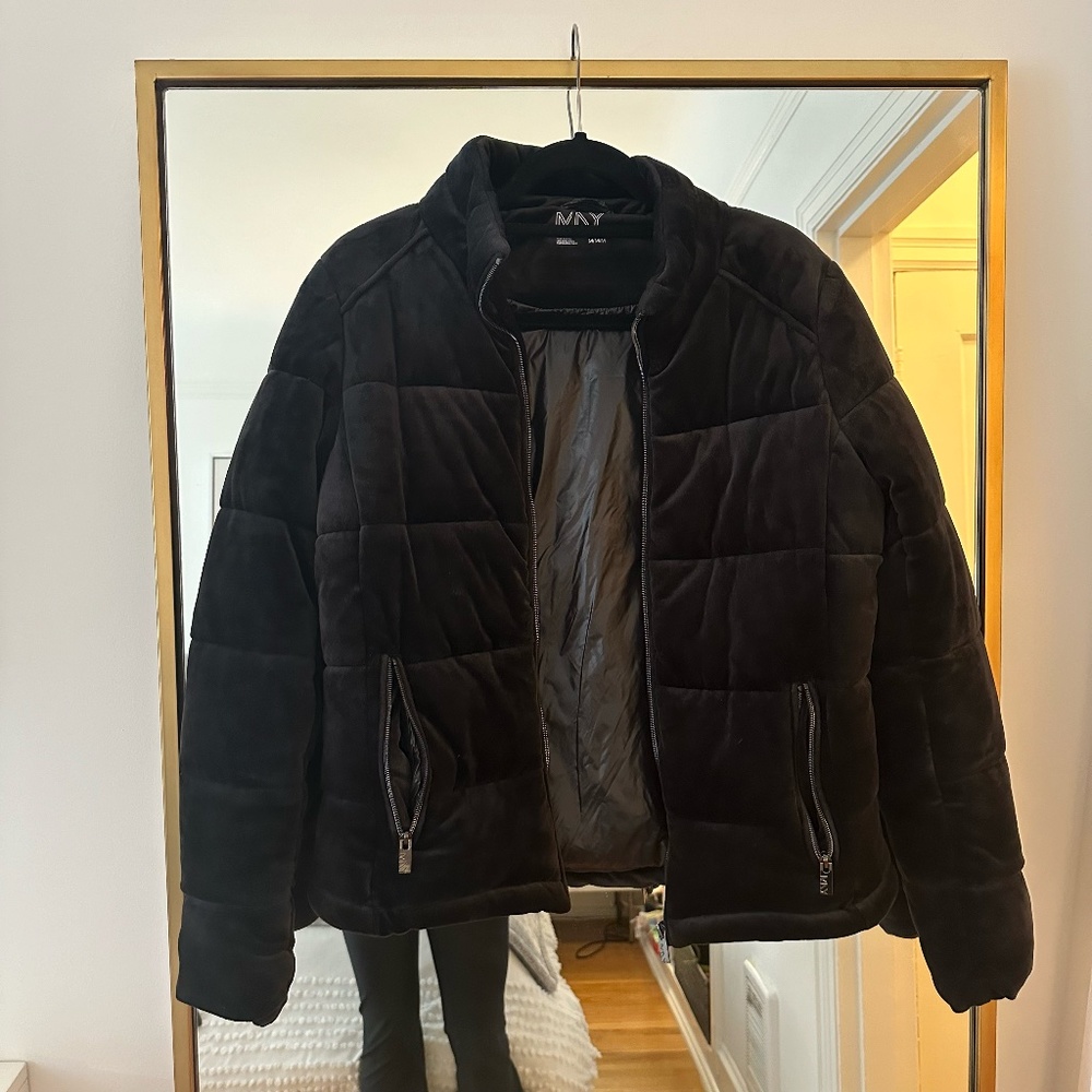 Marc New York Velvet Puffer Jacket